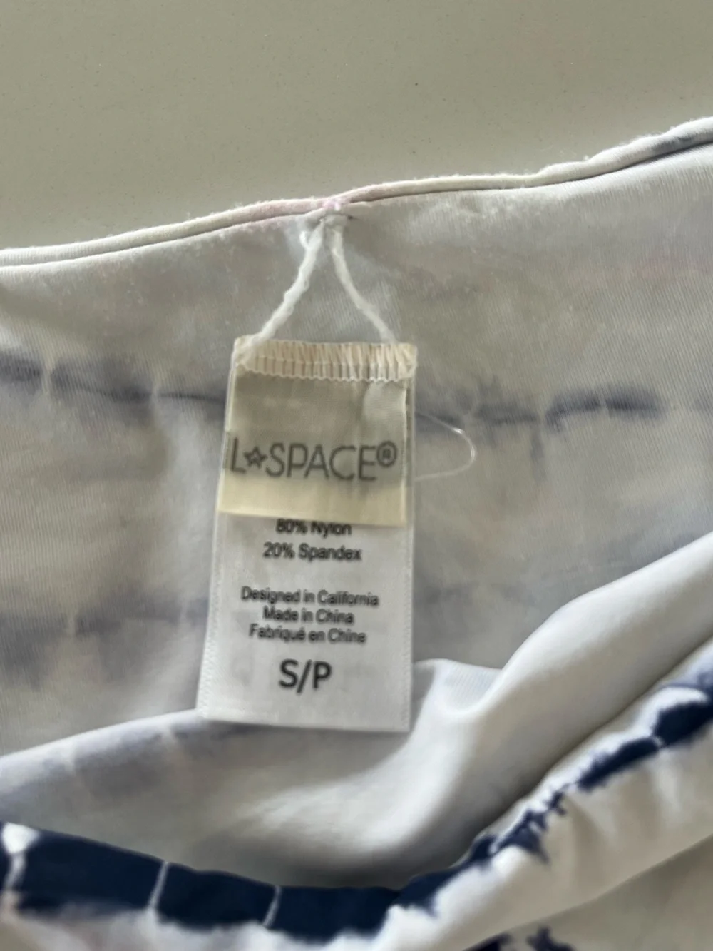 L*Space Sandy Bottom Full Cut Bikini in Liberty Tie Dye Size Small Like New